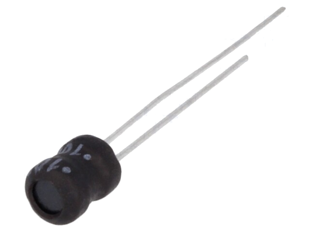 Smoorspoel: draadgewonden; THT; 100uH; 1A; 0,28Ω; ±10%; Ø8,7x12mm Smoorspoel: draadgewonden; THT; 100uH; 1A; 0,28Ω; ±10%; Ø8,7x12mm